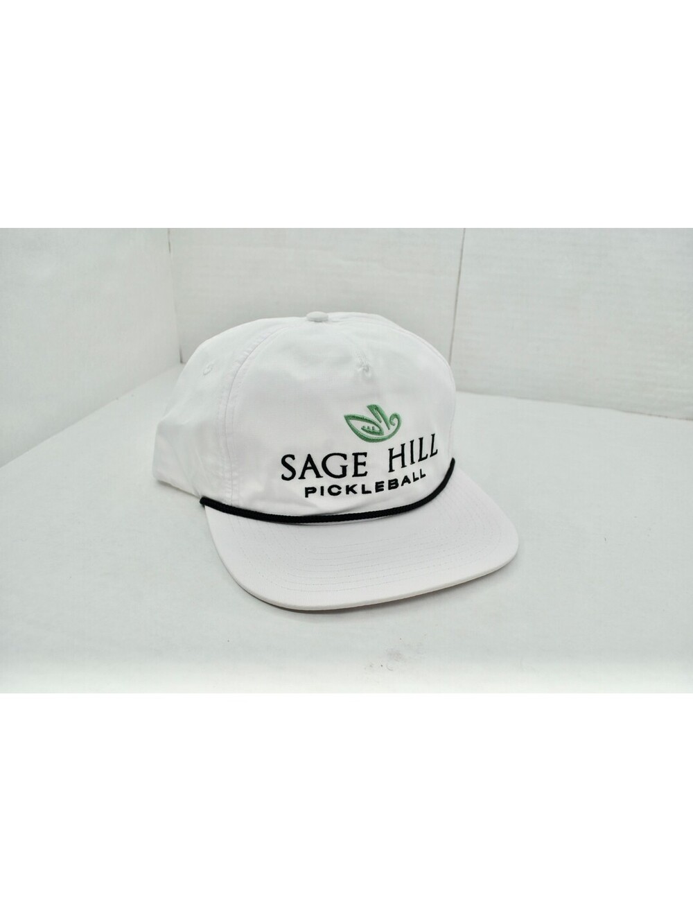 Sage Hill Pickleball Racket Ball Net Tennis Rope White Snapback Hat Cap